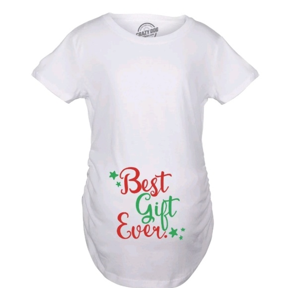 🎉2x HP🎉GREAT MATERNITY GRAPHIC T "BEST GIFT EVER" - Picture 3 of 5